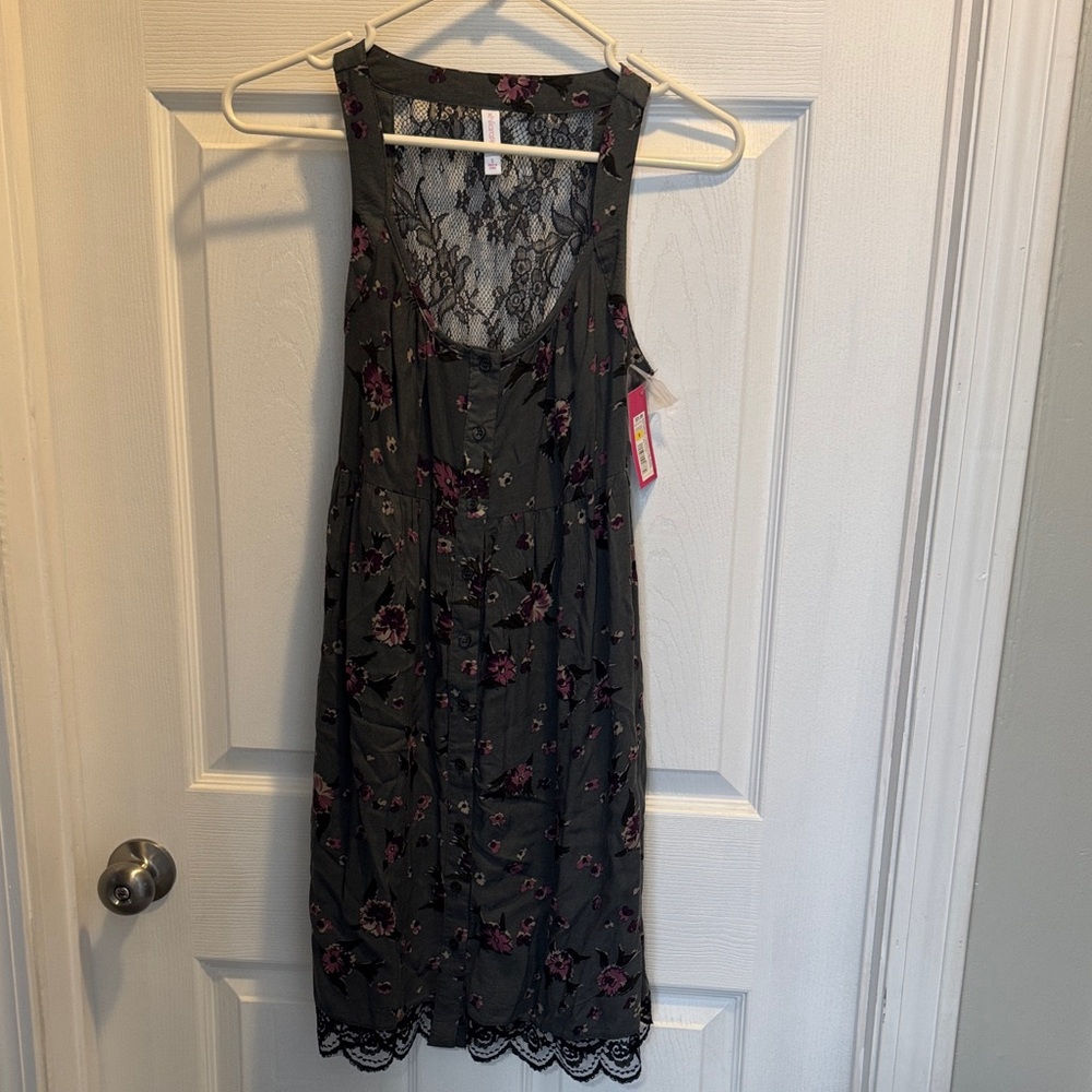 Xhilaration Black Lace Overlay Dress